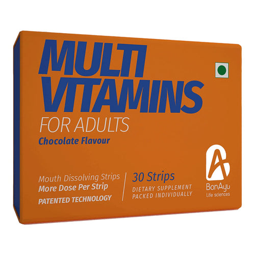 BonAiyu Health Immunity Essential Multivitamin Dietary Supplement Mouth Dissolving Strips For Men & Women 30 Strips