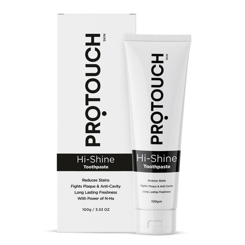 Protouch Hi Shine Toothpaste Teeth Whitening Cavity Prevention and Superior Cleaning 100 gm