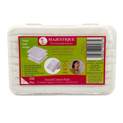 Majestique Facial Cotton Pads 250 Pads 250 Pads