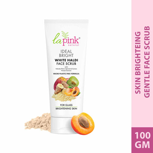 La Pink Ideal Bright White Haldi Face Scrub 100 gm