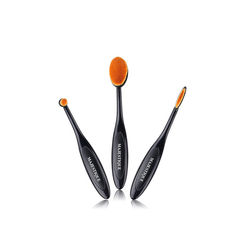 Majestique Supple Oval Makeup Brushes Set 2 Kit