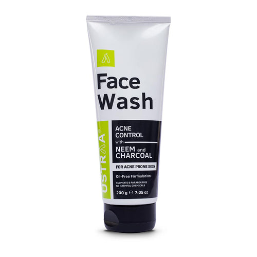 Ustraa Face Wash Acne Control With Neem & Charcoal 200 gm