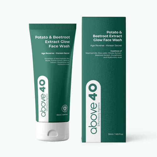 Above 40 Glow Face Wash – Korean Anti Ageing & Brightening Cleanser with Glutathione 100 ml