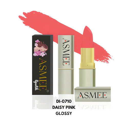 Asmee Lipstick Daisy Pink Glossy Finish Long Lasting 4.2 gm