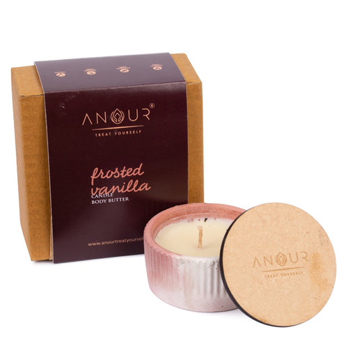 Anour 2 in 1 Frosted Vanilla Gifting Candle Body Butter | 60gms