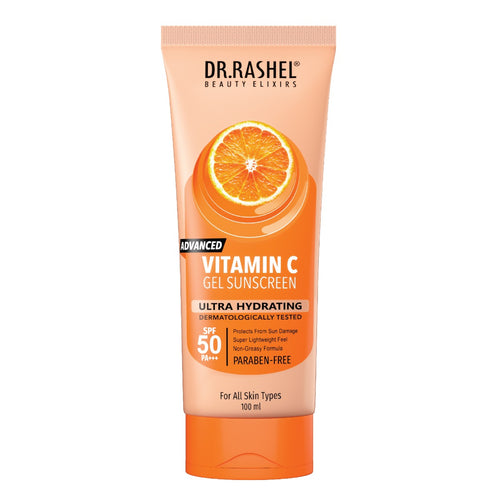 DR.RASHEL Vitamin C Sunscreen – SPF 50 Advanced Sun Protection & Glow Formula (100ML)