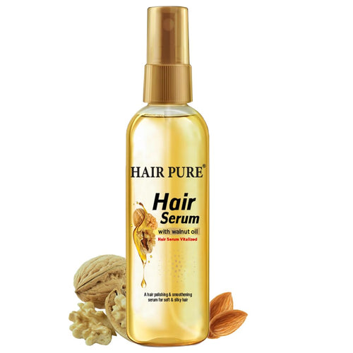 Hair Pure Hair Serum With Walnut Oil For Frizz Control, Shine & Nourishment - 100 ml