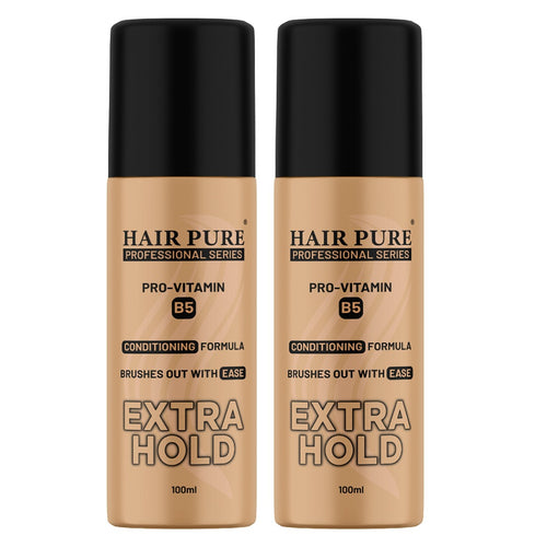 Hair Pure Pro-Vitamin B5 Conditioning Formula Extra Hold Hair Spray - 100 ml Pack of 2