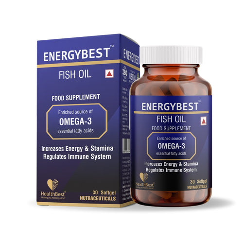 HealthBest EnergyBest Fish Oil - 30 Softgel Capsules 1000mg