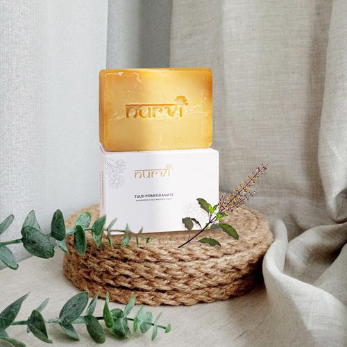 Nurvi Tulsi Pomegranate Cold Pressed Soap 100 gm