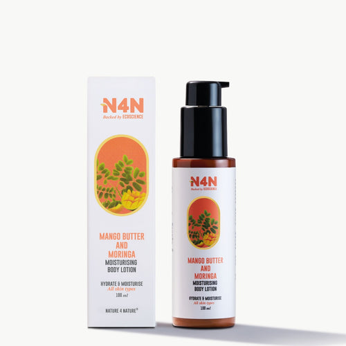 N4N Body Lotion with Mango Butter & Moringa Moisturizer Body Lotion 100 ml