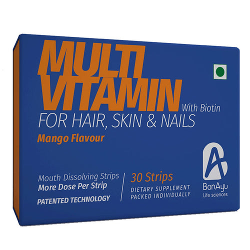BonAiyu Health Multivitamin Dietary Supplement Mouth Dissolving Strips 30 Strips