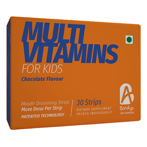 BonAiyu Health Multivitamin Dietary Supplements Mouth Dissolving Strips For Kids 30 Strips