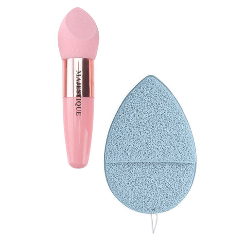 Majestique Facial Cleaning Sponge with Cut Makeup Sponge forCMB538 1 Piece