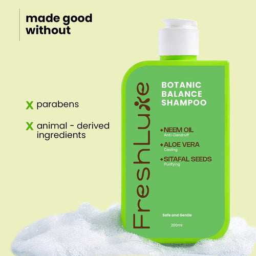 FreshLuxe Botanic Balance Anti-Dandruff Shampoo for Men & Women 200 ml
