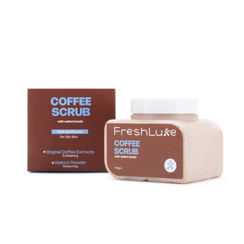 FreshLuxe Coffee Crush Face & Body Scrub for Tan Removal 170 g