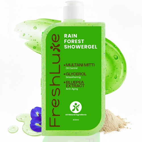 FreshLuxe Rain Forest Body Wash Shower Gel for Men & Women 400 ml