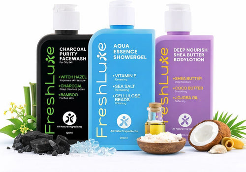 FreshLuxe Travel Mini Care Combo for Men & Women All Skin & Hair Type | 400ml