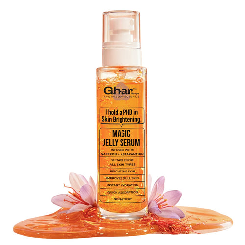 Ghar Soaps Magic Jelly Mist Serum | India First Jelly Mist Face Serum with Saffron, Niacinamide & Astaxanthin