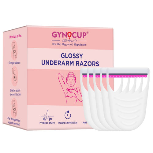 Gynocup Underarm Hair Removal Razor for Women Pack of 5