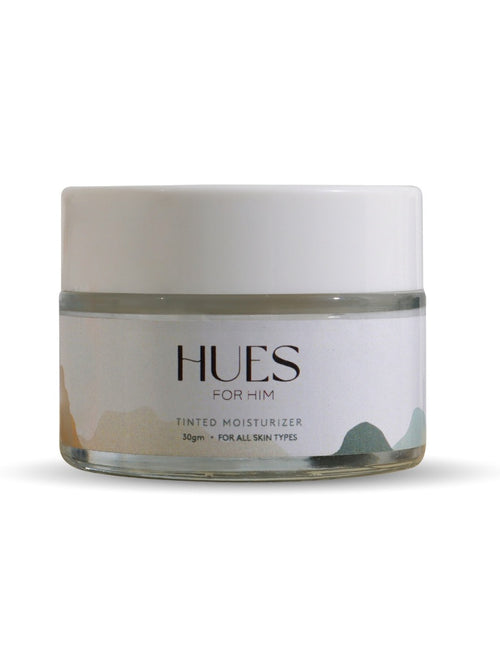 Hues for Him Men’s Color Changing Moisturizer 30g | Hyaluronic Acid & Glycerine | Hydrating Anti-Ageing Face Cream for Men