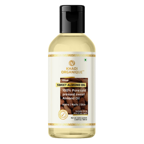 Khadi Organique Cold Pressed Sweet Almond Oil 100 ml