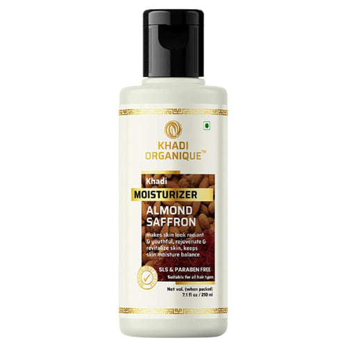 Khadi Organique Almond & Saffron Herbal Moisturizer 210 ml