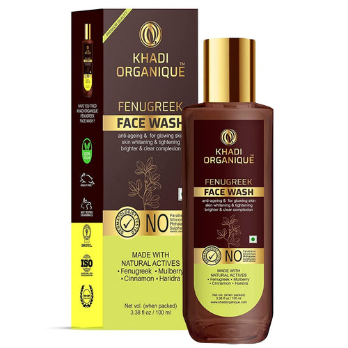 Khadi Organique Fenugreek Face Wash Youthful Glowing Skin 100 ml