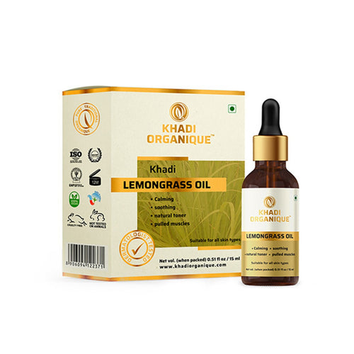 Khadi Organique Lemongrass Essential Oil 15 ml