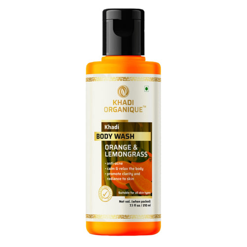 Khadi Organique Orange & Lemongrass Body Wash 210 ml