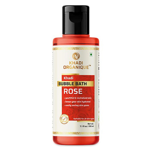 Khadi Organique Rose Bubble Bath 210 ml