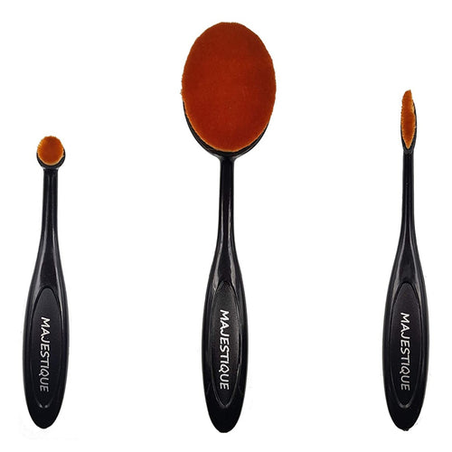 Majestique Supple Oval Makeup Brushes Set 1 Kit