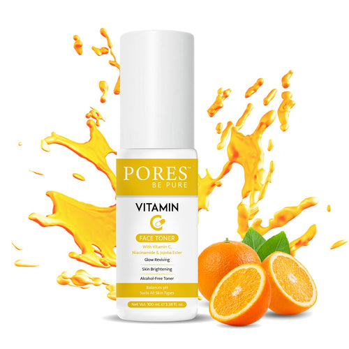 PORES Be Pure Vitamin C Face Toner With Vitamin C, Niacinamide & Jojoba Ester 100 ml