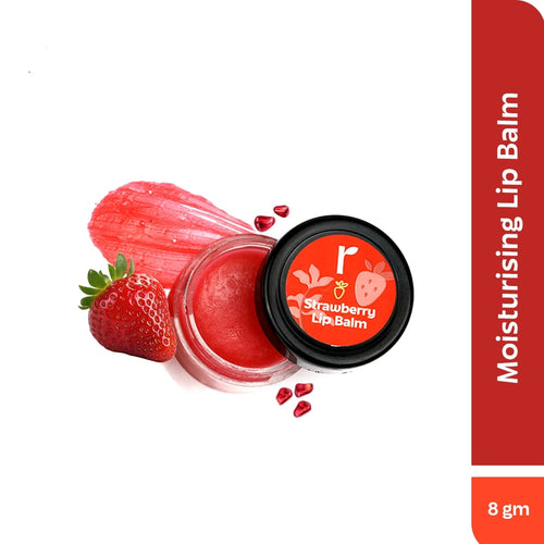 Rivona Naturals Strawberry Lip Balm With Avocado Butter 8gm