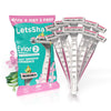 LetsShave Evior 2 Disposable Body Hair removal Shaving razor with Vit-E Lubricating Strip, Women, Pack of 10