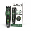 LetsShave All-in-One Beard, Body & Head Trimmer for Men | Self-Sharpening Blades | USB-C Fast Charging | 120 Min Runtime | LED Display | Free Pro Styler | 24 Months Warranty