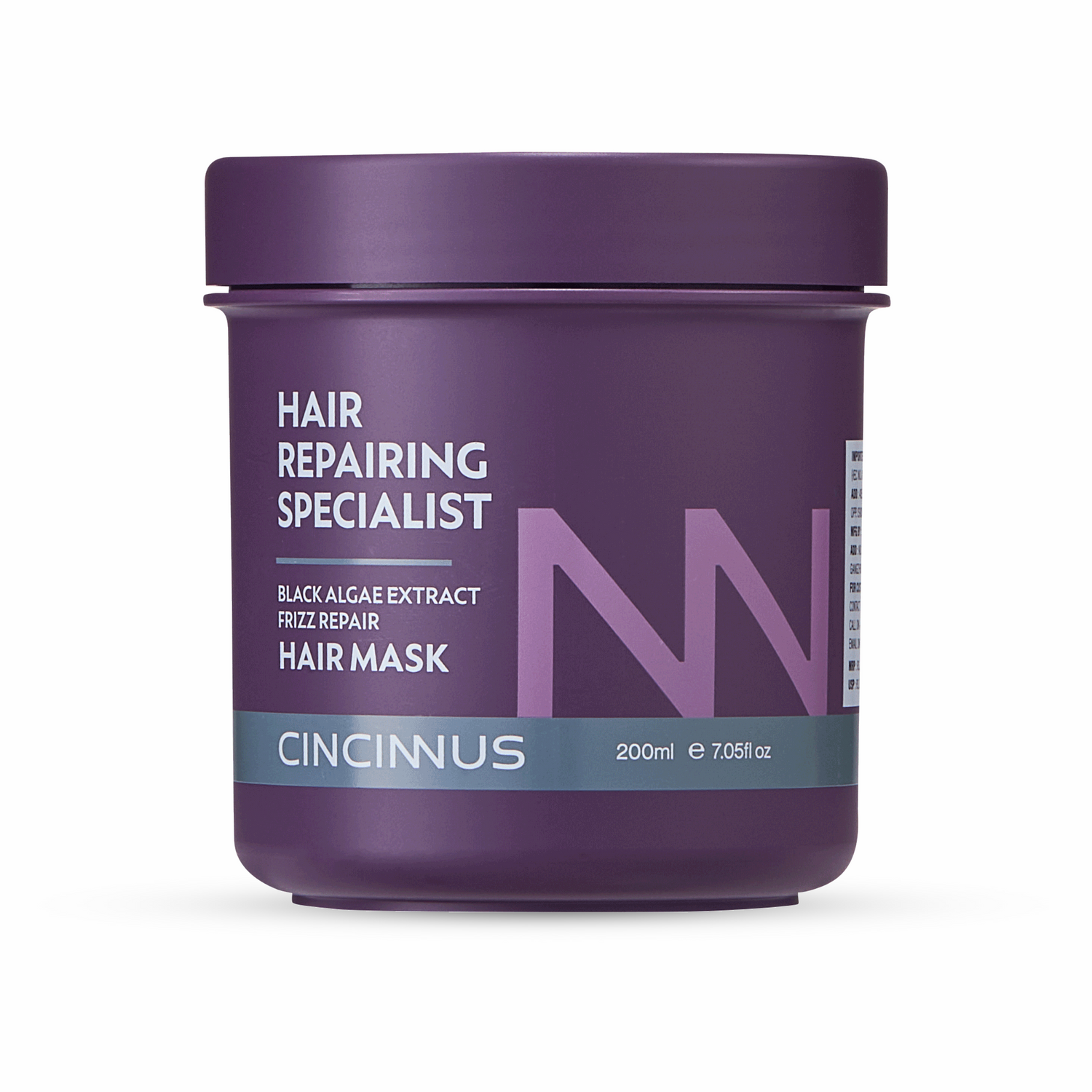 CINCINNUS Black Algae Extract Frizz Repair Hair Mask