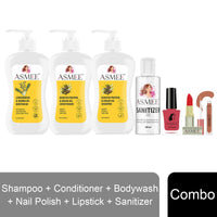 Asmee Hamper 8 Shampoo | Conditioner | Body Wash | Nail Polish | Lipstick | Sanitizer