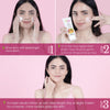 La Pink Ideal Bright Face Scrub With White Haldi & Kakadu Plum for Brightened Glass Skin Pack of 2