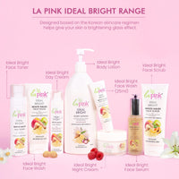 La Pink Ideal Bright Face Scrub With White Haldi & Kakadu Plum for Brightened Glass Skin Pack of 2
