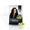 Nisha Henna Based Hair Colour Natural Black 25 g x 10 Packs