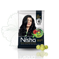 Nisha Henna Based Hair Colour Natural Black 25 g x 10 Packs
