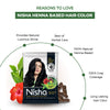 Nisha Henna Based Hair Colour Natural Black 25 g x 10 Packs
