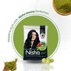 Nisha Henna Based Hair Colour Natural Black 25 g x 10 Packs