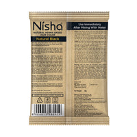 Nisha Henna Based Hair Colour Natural Black 25 g x 10 Packs