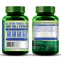 Vlado’s Himalayan Organics Glucosamine Chondroitin MSM Tablets | Cartilage & Joint Support Supplement | Glucosamine for Joint Relieves Pain and Stiffness | Added Collagen peptides, Curcuma, Vitamin D & Boswellia - Pure Veg Formula - 120 Vegetarian Tablets