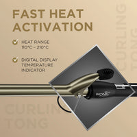 Ikonic Professional Curling Tong CT-16 Electric Hair Curler 16mm Barrel