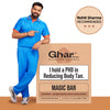 Ghar Soaps Magic Bar Sandal Wood And Saffron for DeTan and Glowing Brightening Skin