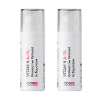 CosIQ Vitamin A-1% Granactive Retinoid In Squalane Anti Ageing & Anti Acne Face Serum, 30ml (Pack of 2)