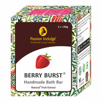 Passion Indulge Handmade Bath Bar Soap Berry Burst Pack of 3